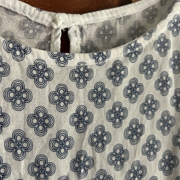 Elegant Blue and White Mini Dress - Picture 4 of 16